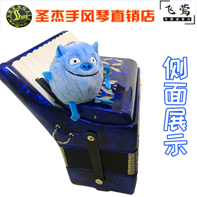 圣杰8贝斯司儿童手风琴初学成人 22键专业演奏琴 中老年人入门