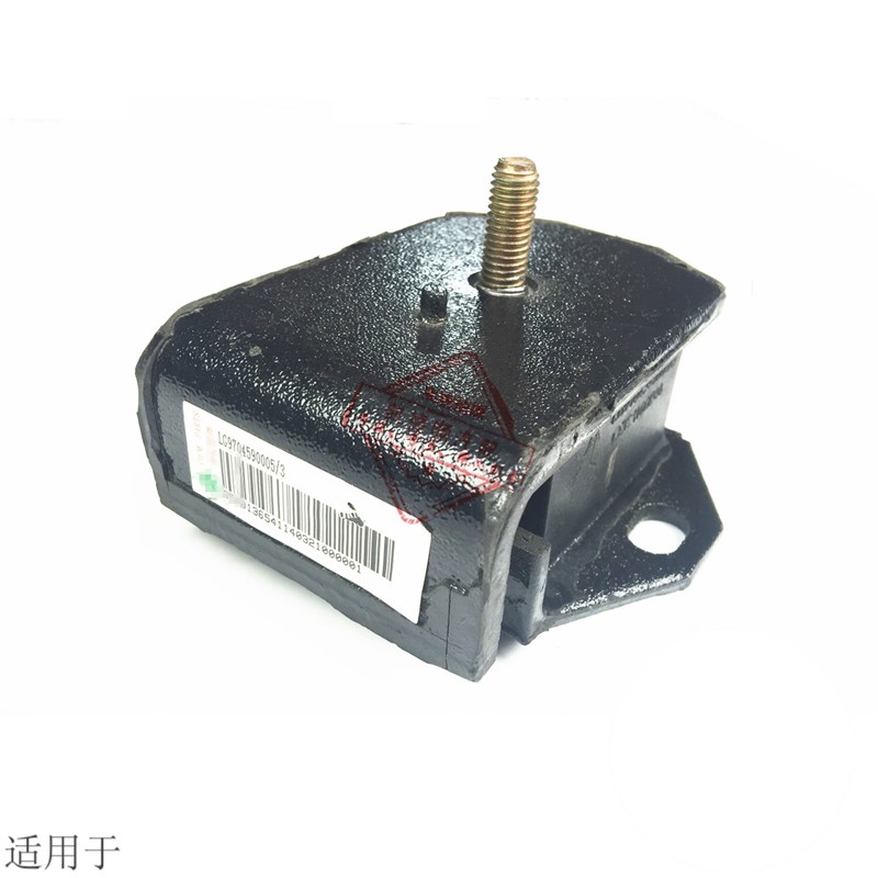 适用于重汽豪沃轻卡发动机胶垫发动机前支撑发动机缓冲块胶原厂件