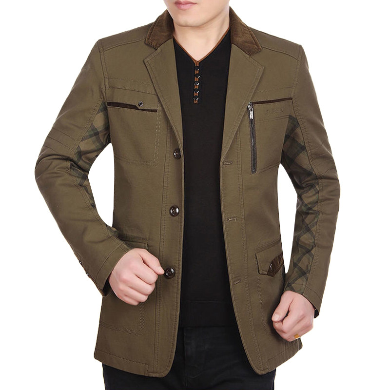 2020新款中年男士外套30爸爸40男装50夹克45秋装中老年人60岁春装