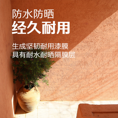 诗尔丹粉料稻草漆包工包料室内墙面民宿户外防水涂料稻草泥艺术漆