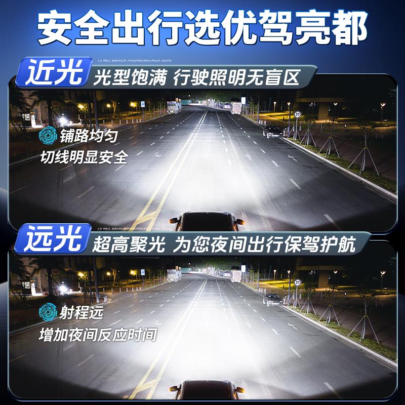 别克君威专用led激光大灯改装近光灯远光炮超亮特亮车灯聚光灯泡