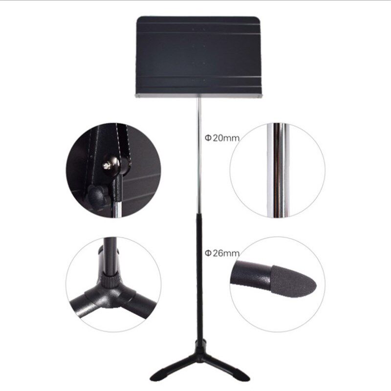 加厚铝制乐谱架加粗可升降谱台吉他小提琴古筝谱架加厚乐器配件