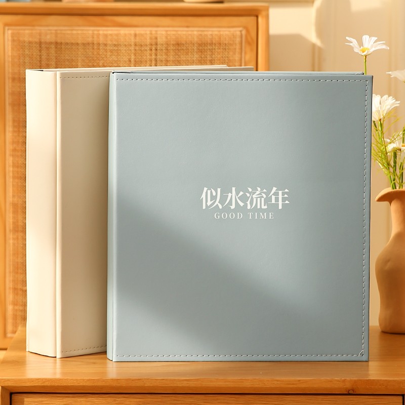 5寸6寸1000张相册本插页式成长纪念册家庭版白皮质相簿大容量影集