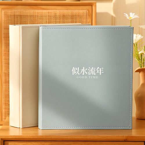 5寸6寸1000张相册本插页式成长纪念册家庭版白皮质相簿大容量影集