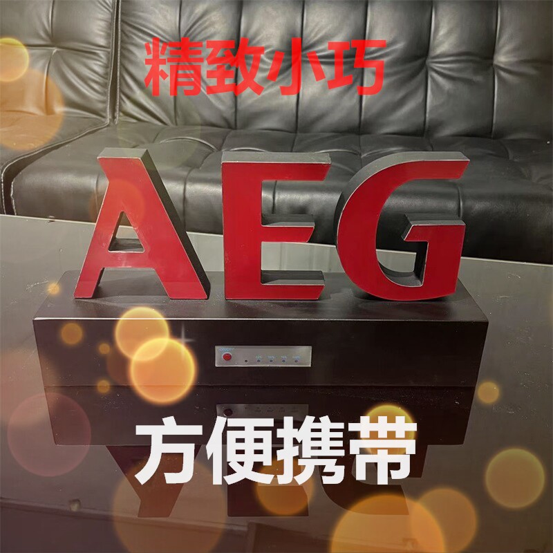 定制门头直播桌面柜台可移动便捷式站立烤漆底座充电款迷你发光字