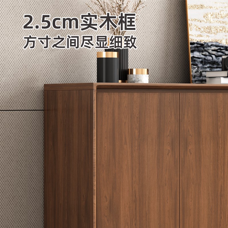 简约餐边柜靠墙一体收纳储物柜家用小户型客厅茶桌边柜厨房备餐柜