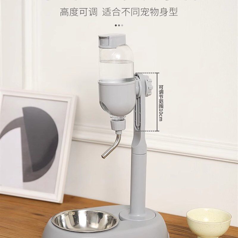 狗狗不湿嘴喝水器饮水机挂式悬挂喂食碗喂水壶小型犬猫咪宠物用品