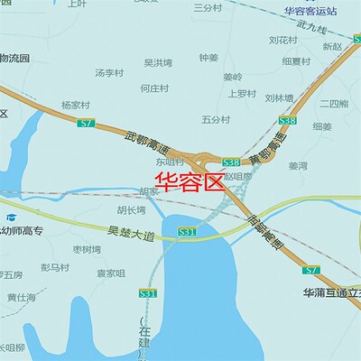 2021新款鄂州市地图贴图办公室挂图高清防水墙壁贴超大装饰画定制