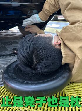 汽车贴膜凳子贴膜小凳子贴膜凳懒人凳活动矮凳防弯腰旋转滑轮凳贴