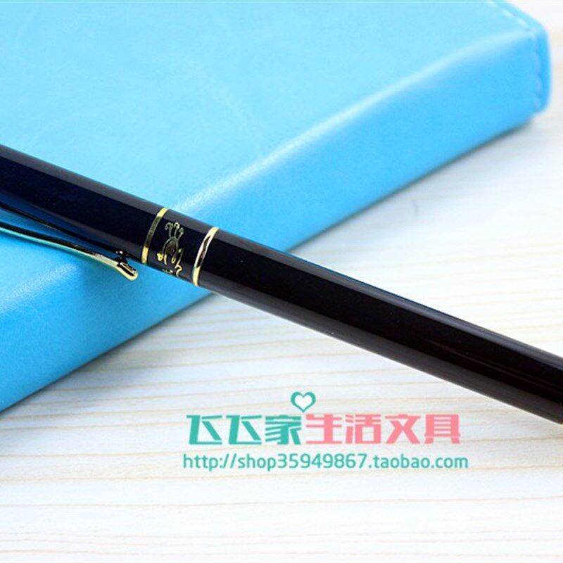 罗氏宝珠笔 罗氏黑漆高级签字笔金属芯办公水笔0.5mm 可定制 包邮