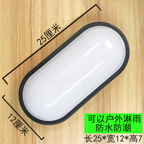 白色庭院照明花园户外门灯浴室阳台房壁灯室内墙灯明装简灯吸顶灯