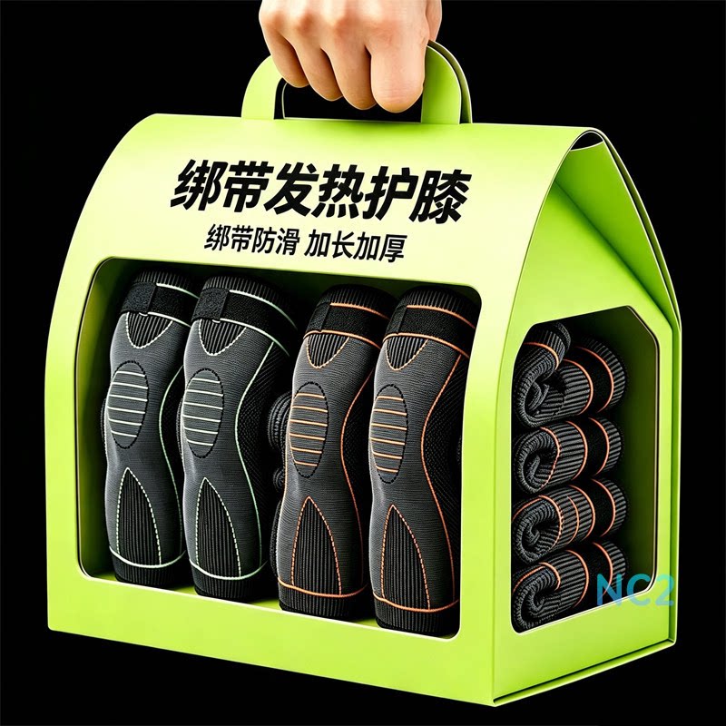 加长绷带护膝自发热防滑保暖