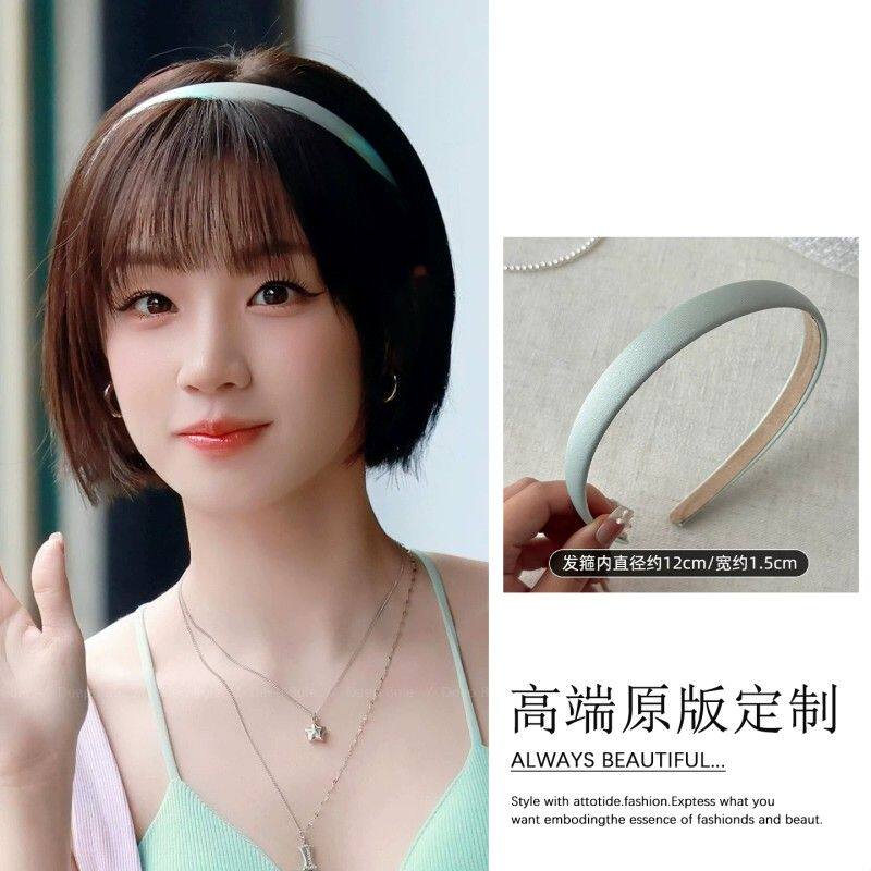 宋雨琦同款浅绿色细发箍女日常外戴韩系少女甜美糖果色发卡头箍