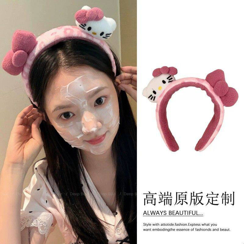 任敏同款kitty猫粉色发箍女款洗脸化妆压发头饰2026新款可爱发卡