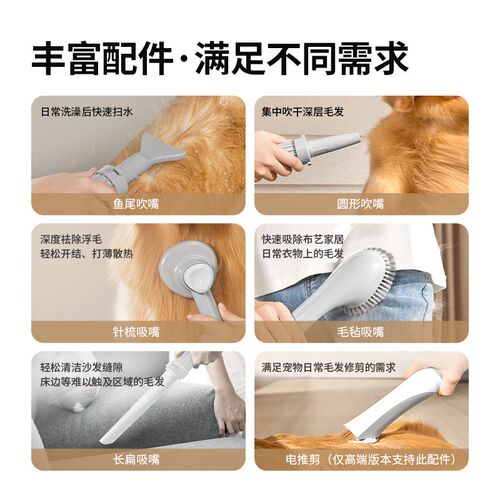 古力古利高速吹水机宠物洗澡吹毛机电池式理毛推剪大型狗猫用