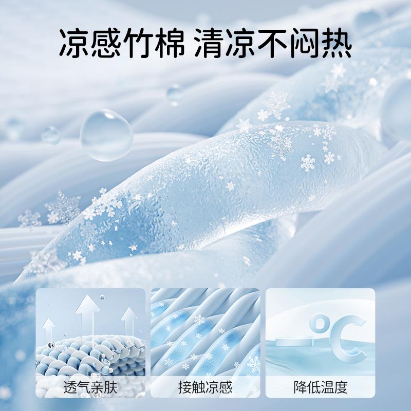 欧孕婴儿睡袋夏季薄款睡衣宝宝幼儿竹棉凉感透气网眼儿童连体睡裙