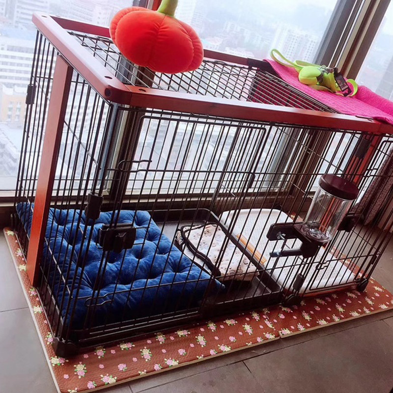 狗笼子带厕所柴犬博美小型大型犬特大号宠物室内围栏栅栏猫笼通用