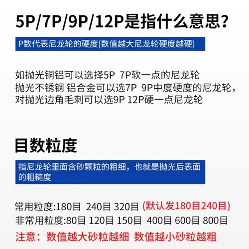 华峰尼龙轮不锈钢纤维轮 抛光轮 拉丝轮5P7P9P150 200 250 300*50