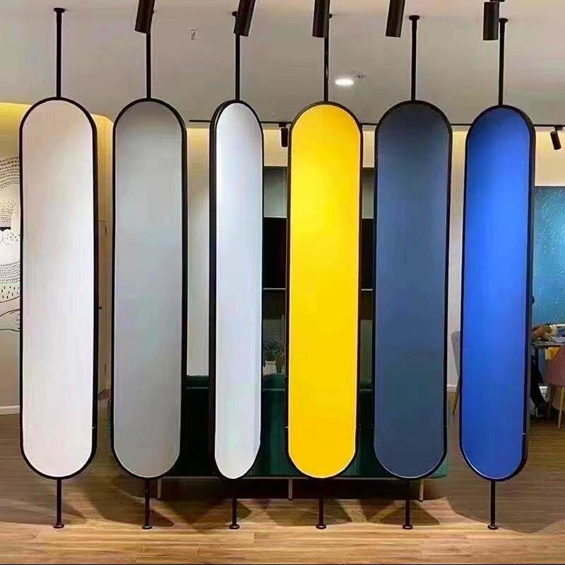 艺术漆样板展示架隔断陶瓷展具旋转架墙布展示架木地板硅藻泥架子