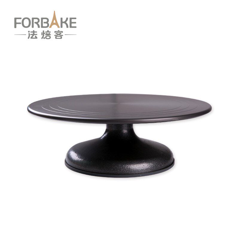 法焙客烘焙工具硬膜铝合金转台 生日蛋糕裱花台抹面转盘 静音防滑