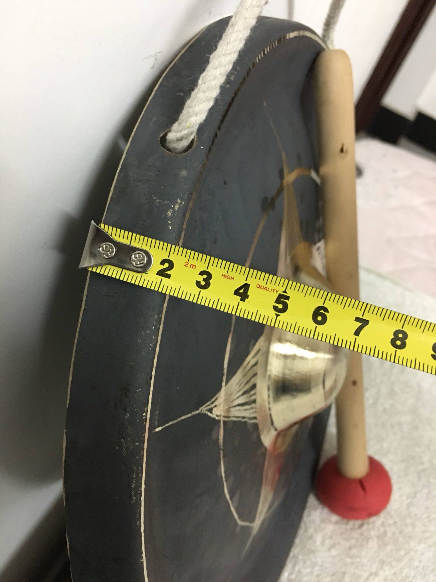 双溪铜锣打击乐器厂27公分低包锣铜钟五角星锣乳锣响铜材质包邮