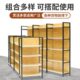 四柱木纹超市货架便利店商店零食货架展示架多层单面双面置物架