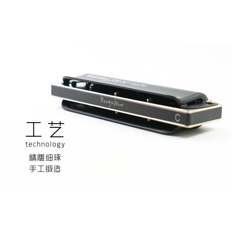 入门Devil Blues 10十孔口琴成人初学 蓝调布鲁斯口琴DB 演奏乐器