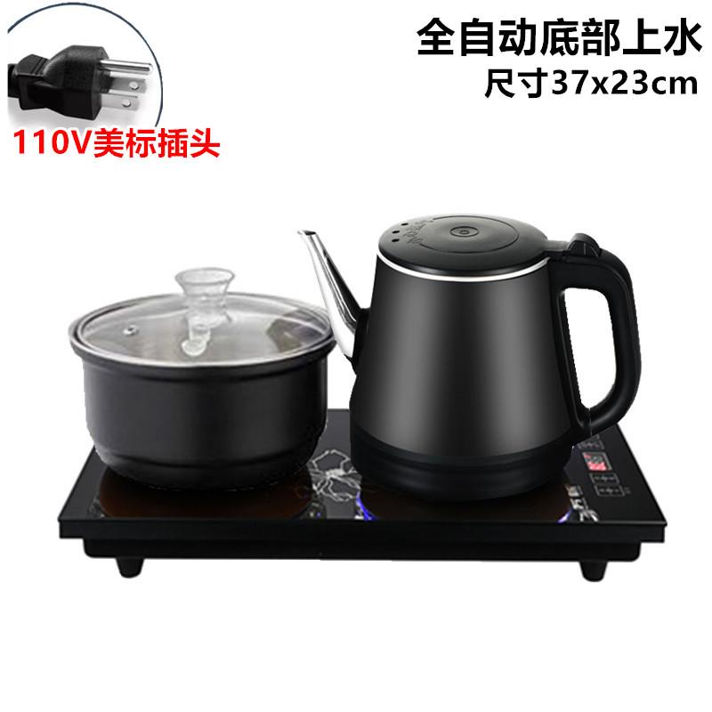 110V出口全自动上水电热烧水壶玻璃煮茶泡茶嵌入式一体机小型茶炉