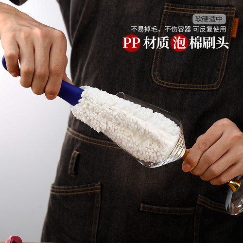 玻璃杯刷子红酒葡萄酒杯杯多功能洗醒酒器刷酒具瓶弯曲清洁刷