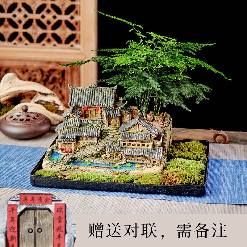 创意中式复古摆件中国风个性装饰品客厅电视柜80怀旧摆设老物件