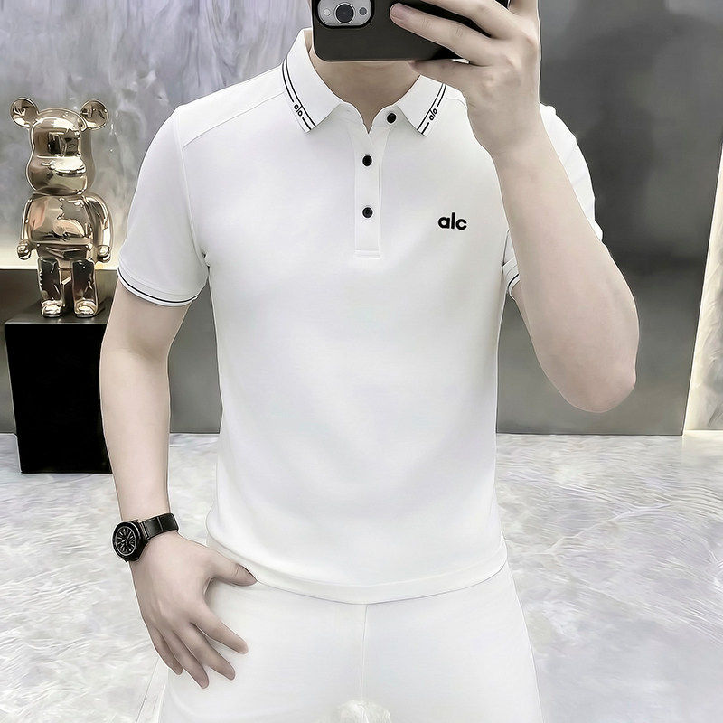 高端潮牌短袖POLO衫男2026新款时尚修身百搭休闲青年男士T恤上衣