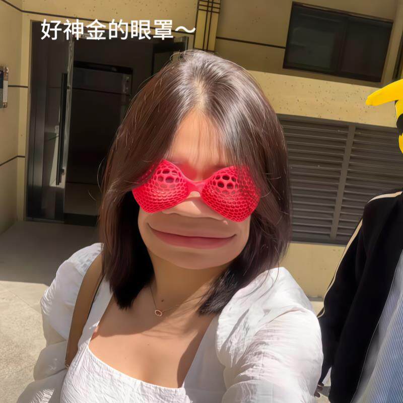 3D打印昆虫复眼镂空眼镜趣味整蛊男女网格遮阳镜汽车用品防晒眼镜