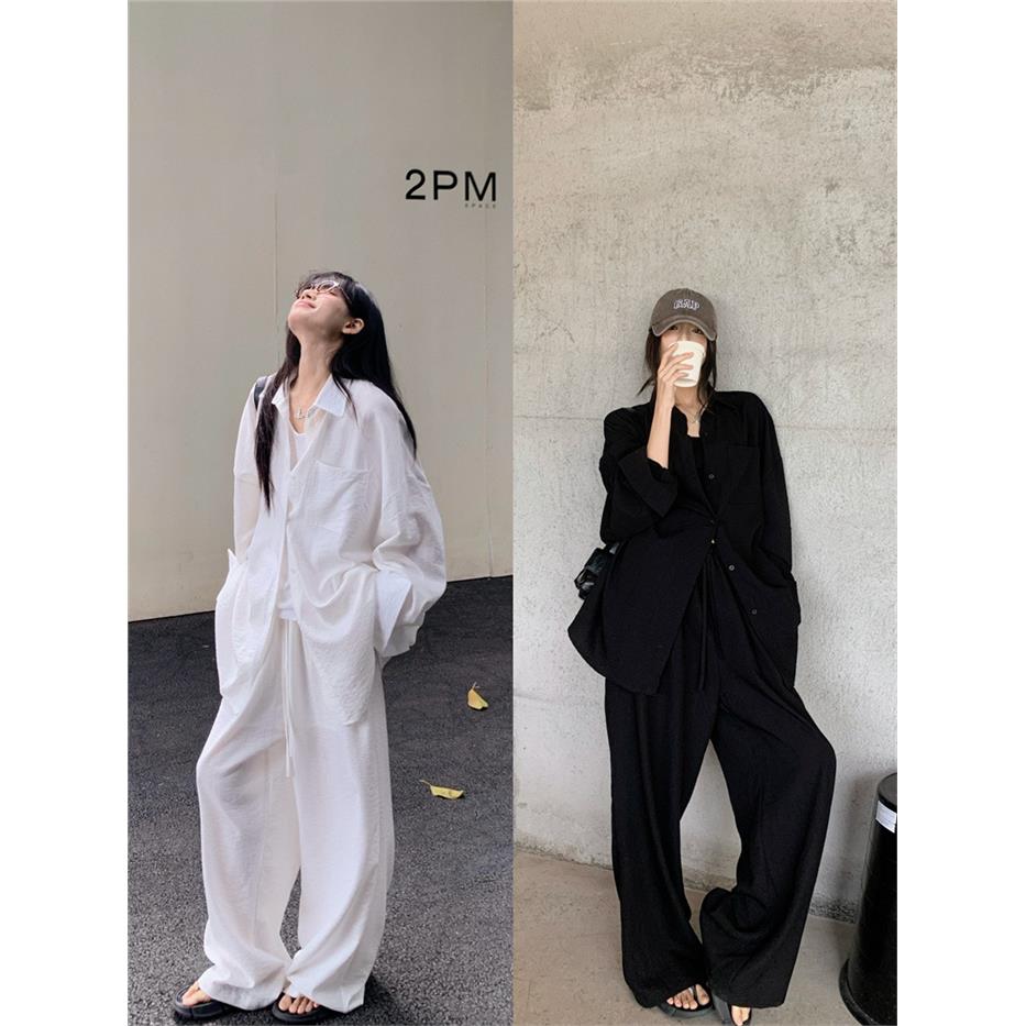 韩系宽松慵懒风中长新款