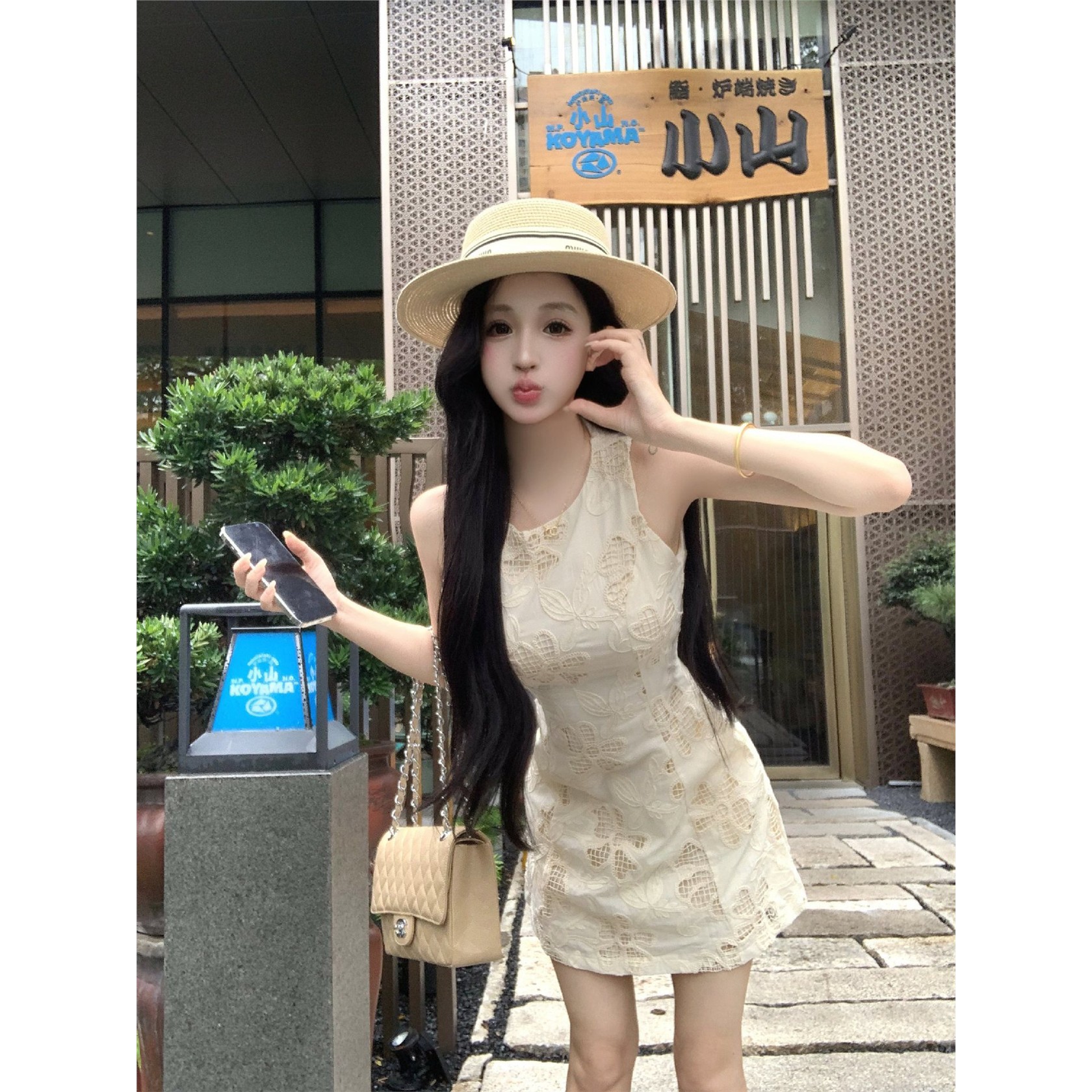 小香风甜美短裙夏季收腰