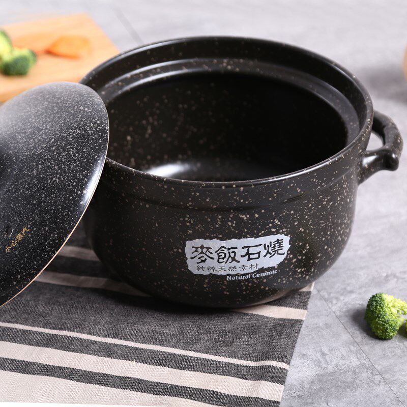 康顺麦饭石砂锅专用汤锅炖锅陶瓷锅煲汤家用明火耐高温火锅石锅