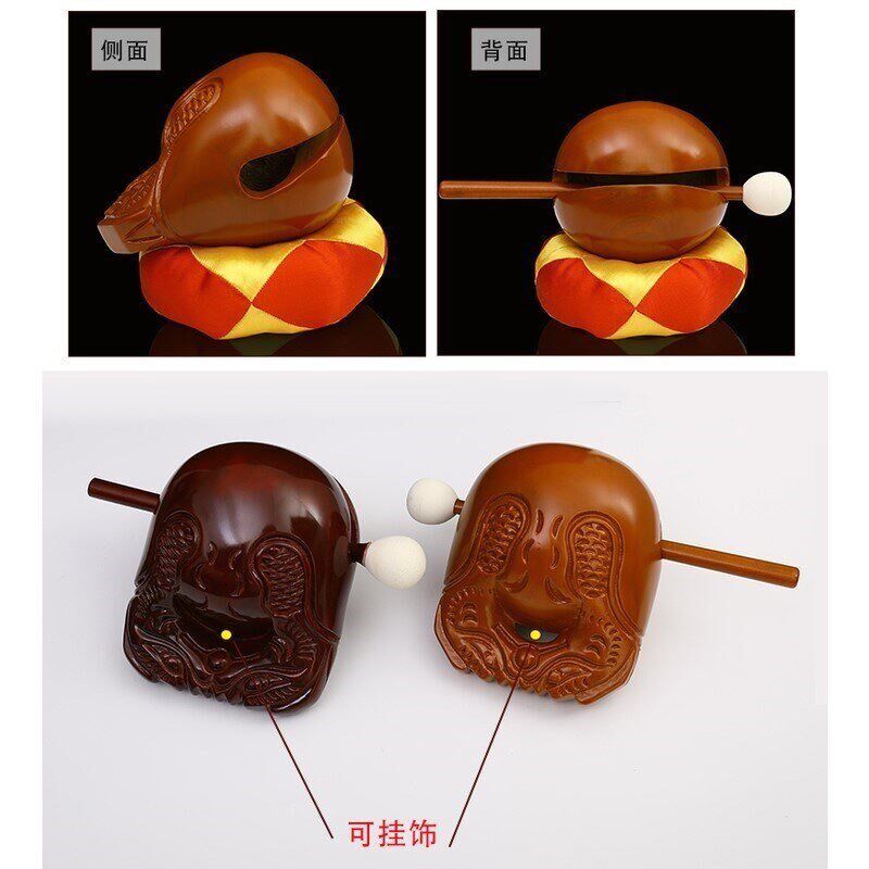 木鱼佛具用品佛堂寺院法器佛器台湾香樟木鱼家用大号实木打击乐器