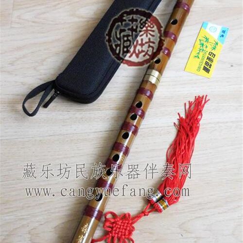 赠笛子伴奏笛膜森雀牌两节笛子专业镶牛角扎线插口苦竹笛考级演奏