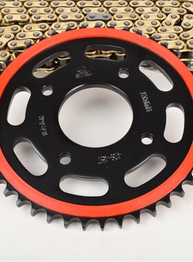 适用铃木极客飒155摩托车链盘链条 GSX150F套链大小飞静音链轮