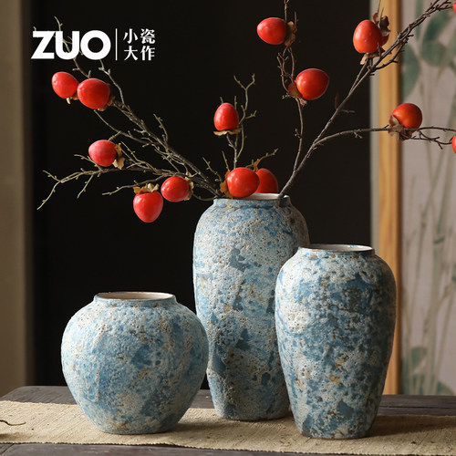 现代简约客厅插花装饰北欧花瓶家用陶瓷花器可水培插花摆件