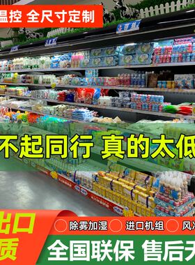 水果风幕柜网红高端超市牛奶生鲜饮料风冷柜冷藏展示柜商用保鲜柜