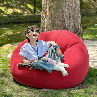 户外露营装备充气沙发音乐节懒人可躺可睡单人儿童成人便携沙发椅