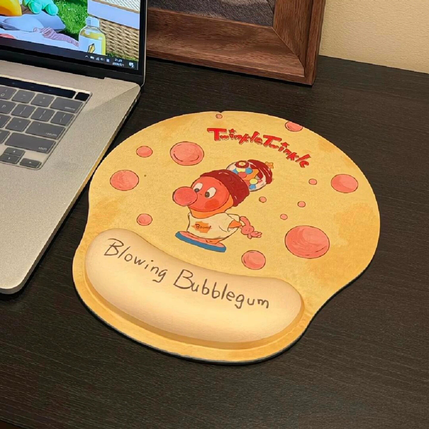 星星人护腕鼠标垫女生卡通周边键盘手托可爱办公室垫子电脑手腕垫