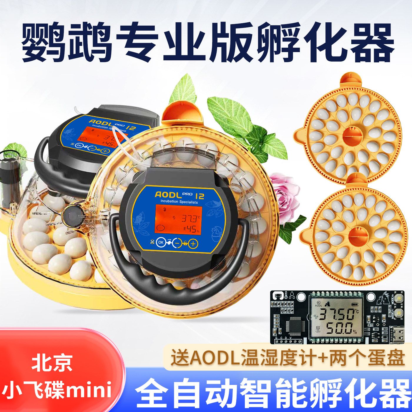 黄姐家1/4吋套筒扳手碟mini鹦鹉孵化器养殖场专用全自动多蛋位孵