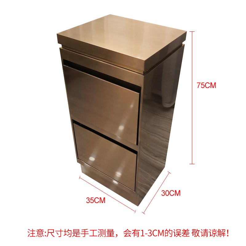 理发店工具柜不锈钢美发工具柜子发廊专用收纳储物柜三层双面抽屉