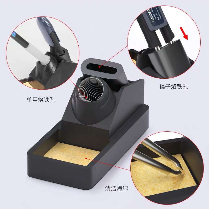 T12-x2新款镊子烙铁大功率焊台恒温电烙铁手柄两用元器件拆焊工具