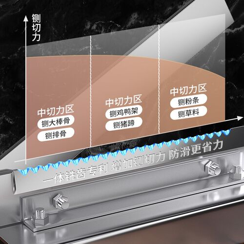 铡刀家用小型厨房切骨机闸刀手动切刀铡草切骨铡刀冻肉切片不锈钢