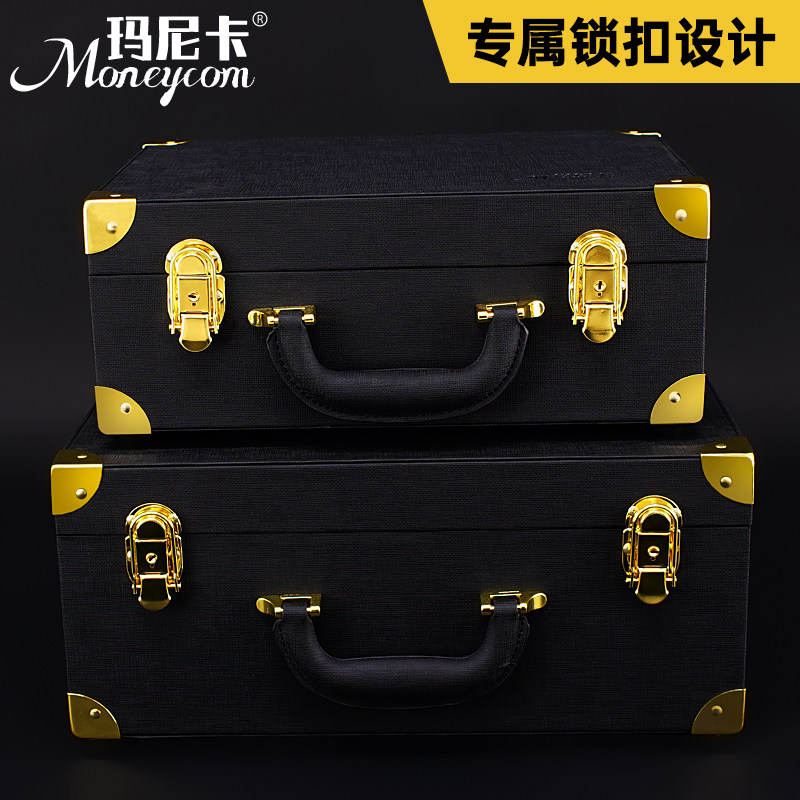美发工具箱手提包理发师剪刀包梳子包发型师专用皮革收纳盒手提箱