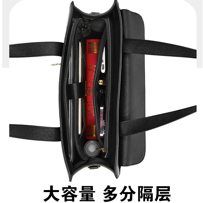 2025新款多分隔层女士手提公文包通勤高级感大容量a416寸电脑托特