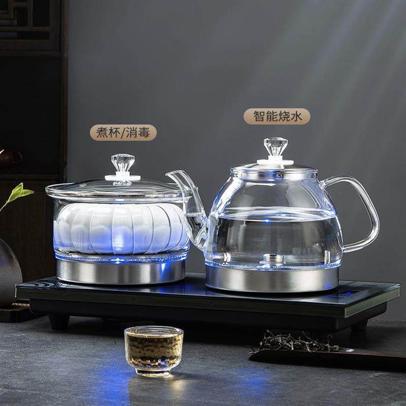 20*37全自动底部上水电磁炉电热水壶煮茶壶茶艺炉茶盘嵌入式茶具