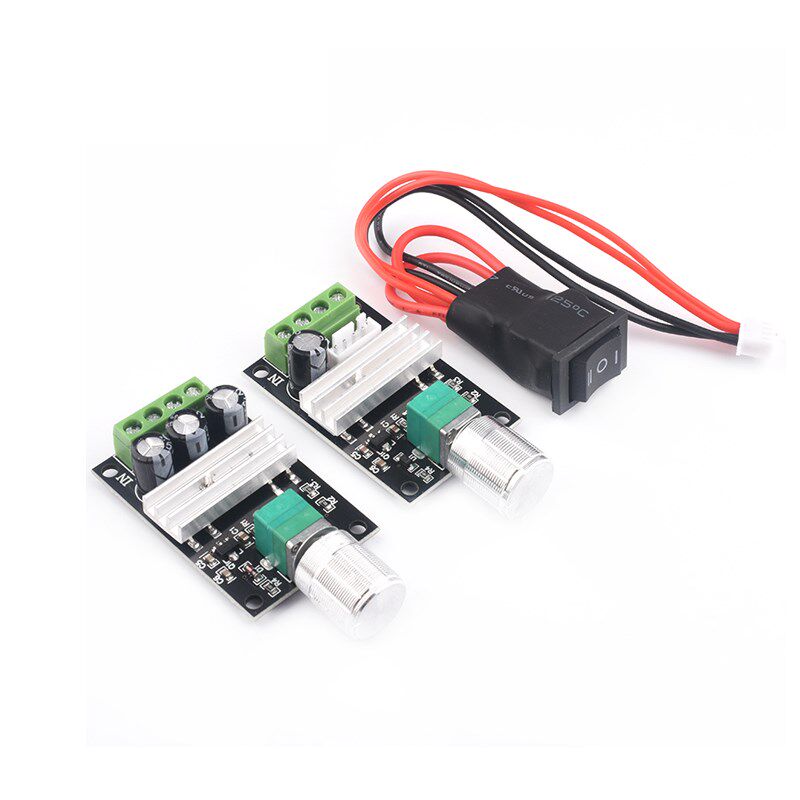 PWM直流电机调速器6V12V24V28V 3A调速开关 带正反转 带开关功能